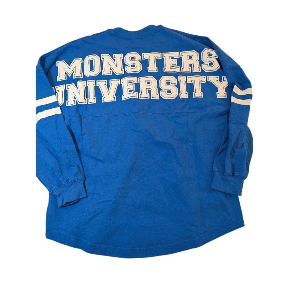 Disney Parks Monsters University Spirit Jersey Blue‎ Pullover Size S